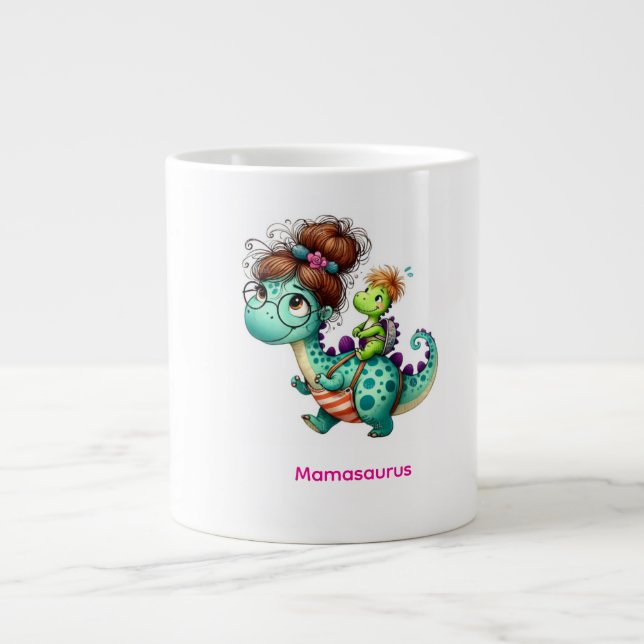 Caneca De Café Grande Mamassauro (Frente)
