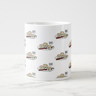 Caneca De Café Grande Mandu Coreano, café da manhã de pequeno montante