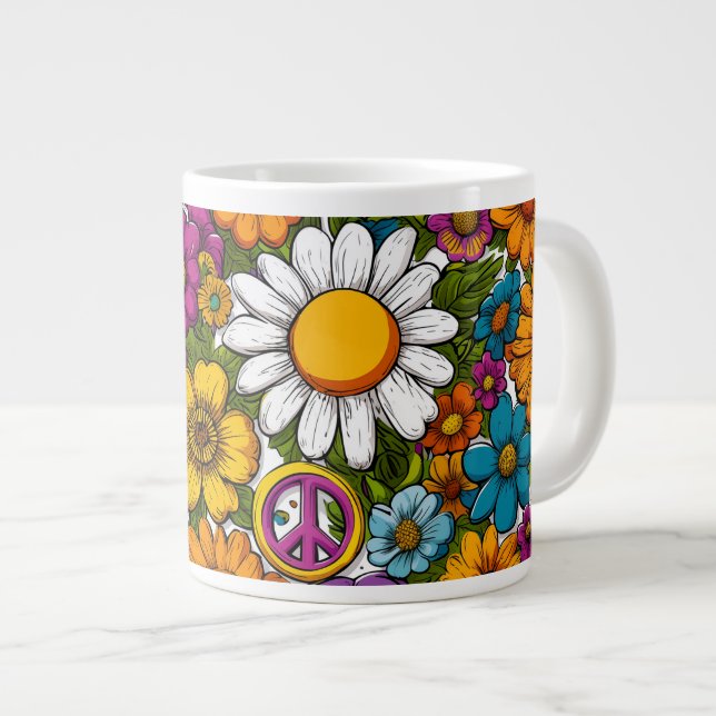 Caneca De Café Grande Manhã Blooms café Specialty Mug (Frente Esquerda)