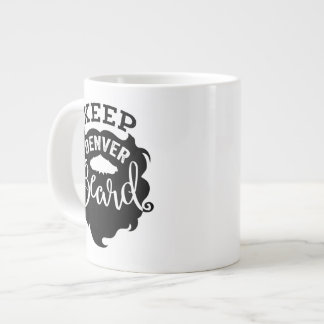 Caneca De Café Grande Mantenha a barba de Denver MHAE Jumbo Mug