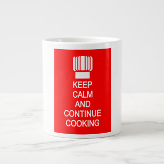 Caneca De Café Grande Mantenha Calmo Chef Jumbo Mug