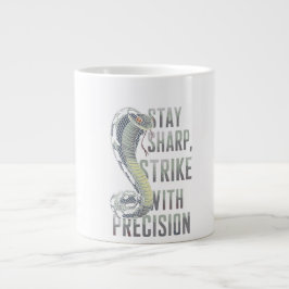 Caneca De Café Grande Mantenha-se firme, atreva com o Precision - Design
