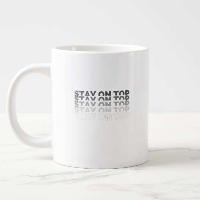 Caneca De Café Grande Mantenha-se no Topo (Esquerda)