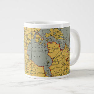 Caneca De Café Grande Mapa antigo do Canadá
