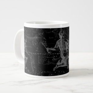 Caneca De Café Grande Mapa da Constelação de Símbolo Aquário por Hev