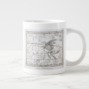 Caneca De Café Grande Mapa das Constelações da Prata XIV