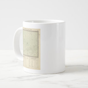 Caneca De Café Grande Mapa das estrelas da região polar sul