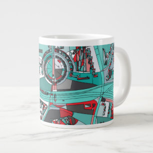 Caneca De Café Grande Mapa de Berlim, Alemanha