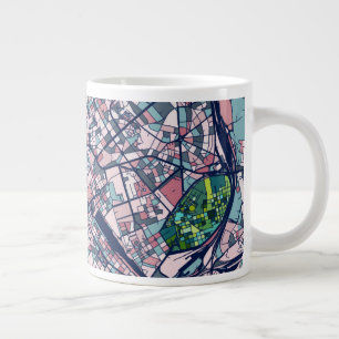 Caneca De Café Grande Mapa de Roma Itália