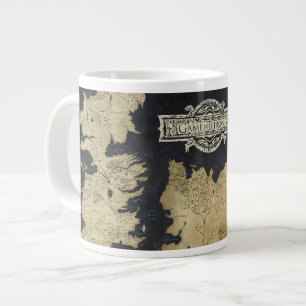 Caneca De Café Grande Mapa de Westeros