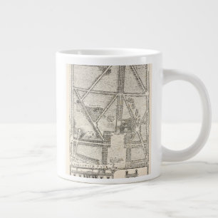 Caneca De Café Grande Mapa do Parque Greenwich