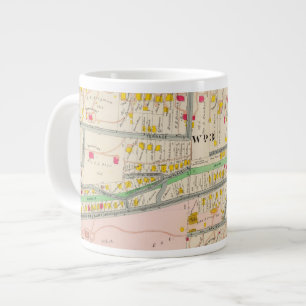 Caneca De Café Grande Mapa do Yonkers NY