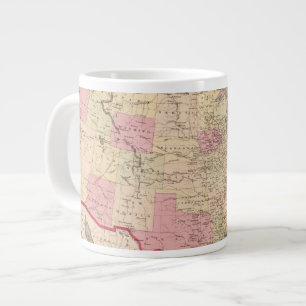Caneca De Café Grande Mapa dos Estados Unidos 5