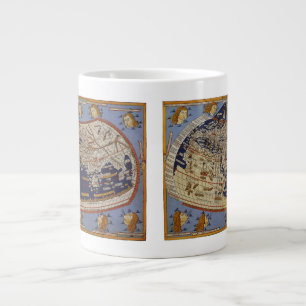 Caneca De Café Grande Mapa Mundial Ptolemaico Antigo, Johannes de Arnshe