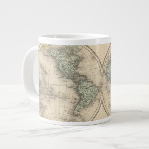 Caneca De Café Grande Mapas mundiais