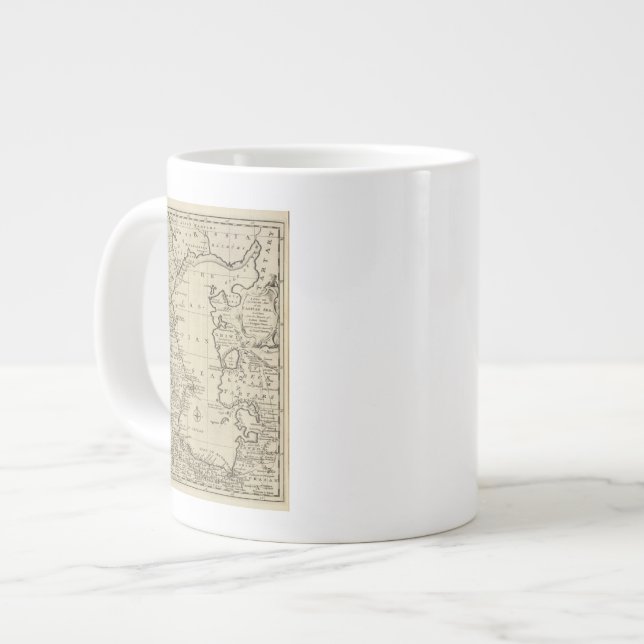 Caneca De Café Grande Mar Cáspio (Frente Esquerda)