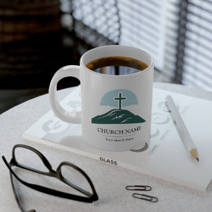 Caneca De Café Grande Marca de logotipo de igreja personalizada