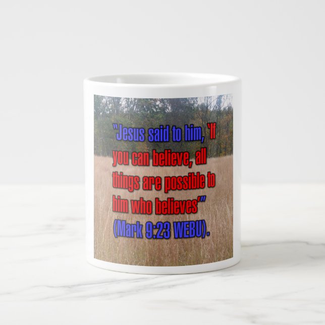 Caneca De Café Grande Marcos 9:23 WEBU Mug (Frente)