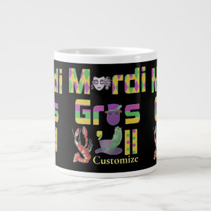 Caneca De Café Grande Mardi Gras Y'all Thunder_Cove