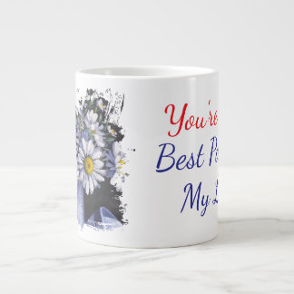Caneca De Café Grande Margaridas você é a melhor parte da minha vida