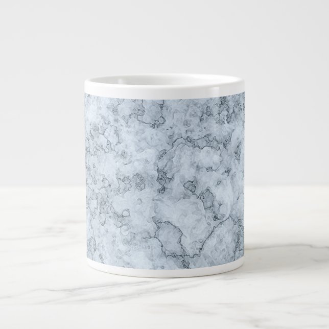 Caneca De Café Grande Mármore azul (Frente)