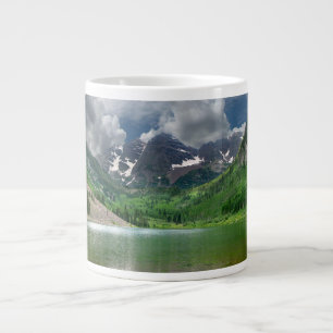 Caneca De Café Grande Maroon Peak / Lago em Aspen Colorado