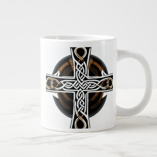 Caneca De Café Grande Marrom Celta Cross Mug