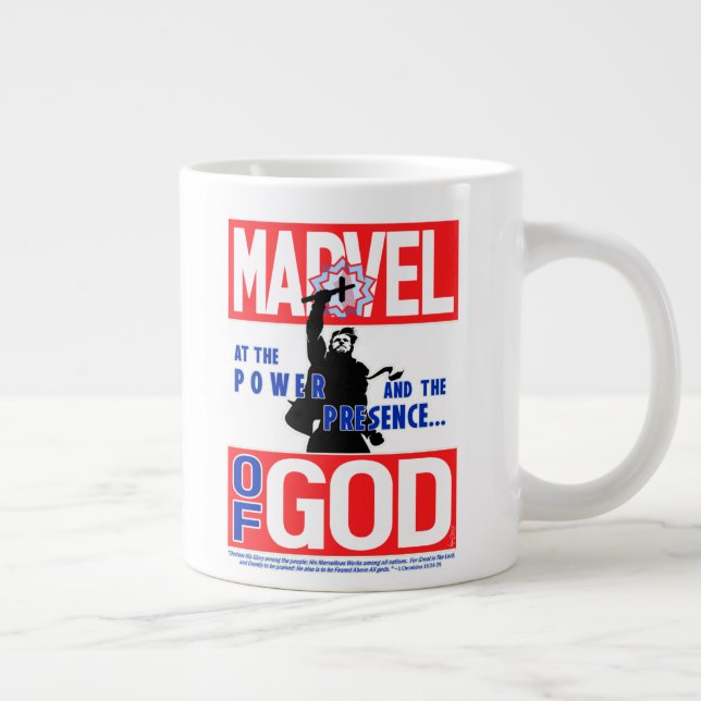 Caneca De Café Grande Marvel Na Paródia Da Presença (Direita)