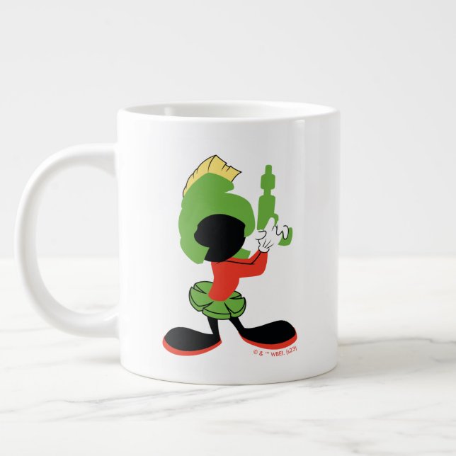 Caneca De Café Grande MARVIN, A Silhueta MARTIAN™, com Raygun (Esquerda)