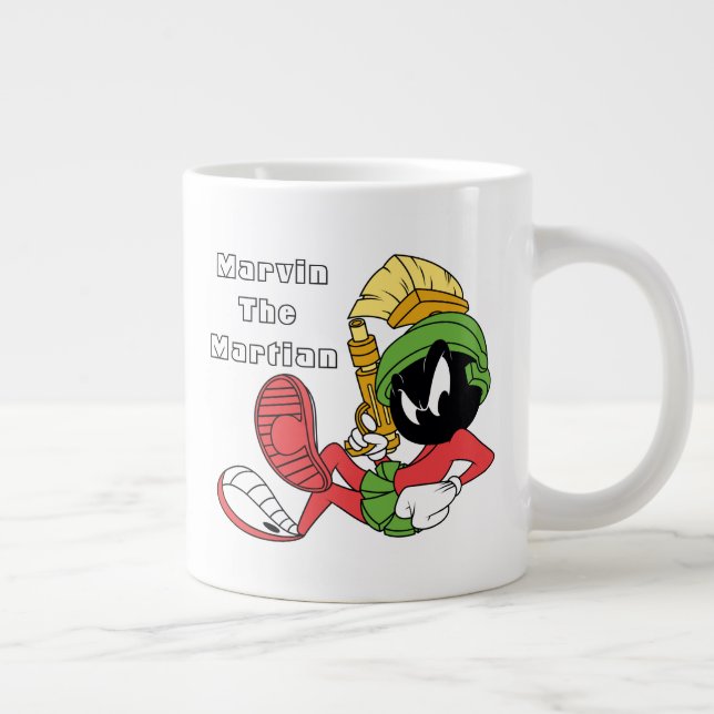 Caneca De Café Grande MARVIN, MARTIAN™ REFINANDO COM Laser (Direita)
