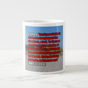 Caneca De Café Grande Mateus 19:4-6 WEBU Mug
