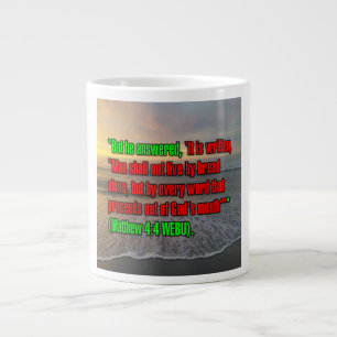 Caneca De Café Grande Mateus 4:4 WEBU Mug