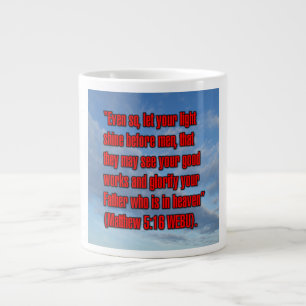 Caneca De Café Grande Mateus 5:16 WEBU Mug