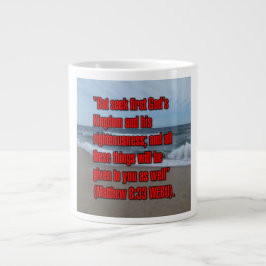 Caneca De Café Grande Mateus 6:33 WEBU Mug