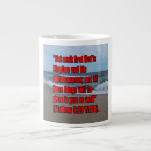 Caneca De Café Grande Mateus 6:33 WEBU Mug