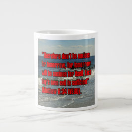 Caneca De Café Grande Mateus 6:34 WEBU Mug