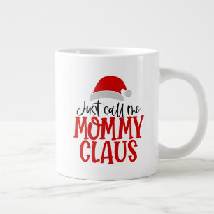 Caneca De Café Grande Me Chame De Mamãe Claus-56876