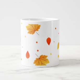 Caneca De Café Grande Me Core Essentials Minimalista Folhas de Outono