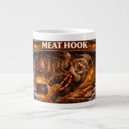 Caneca De Café Grande Meat Hook Icelandic Yule Lad