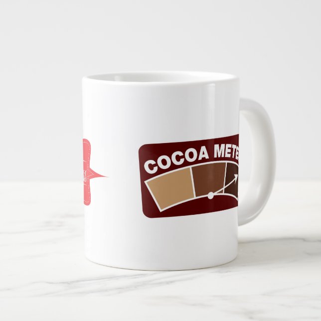 Caneca De Café Grande Medidor de cacau (Frente Esquerda)