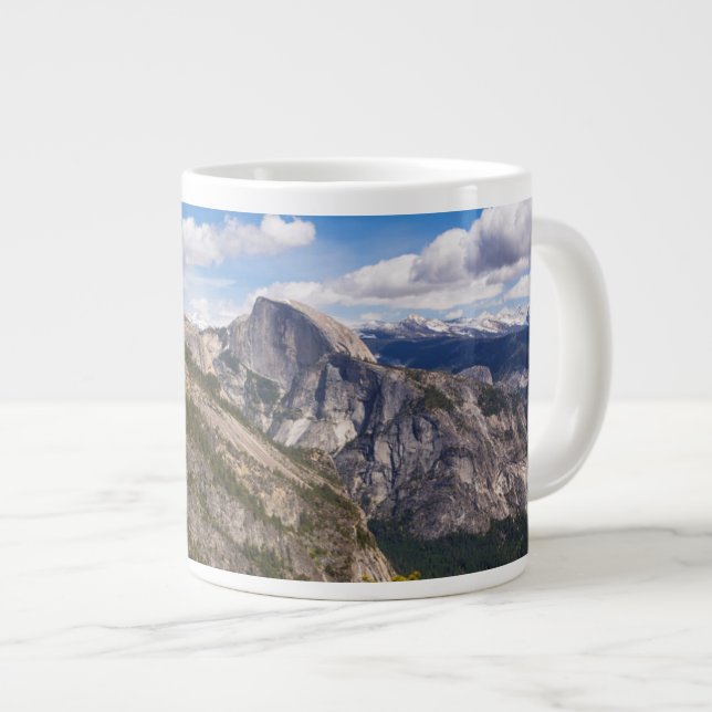 Caneca De Café Grande Meia paisagem de Dome, Califórnia (Frente Esquerda)