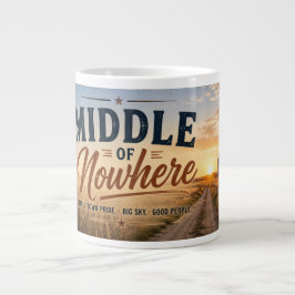 Caneca De Café Grande Meio do Nada Glasgow Montana