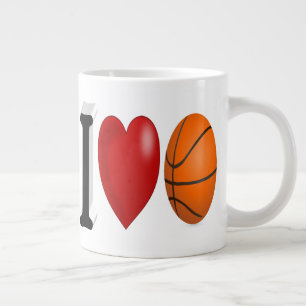 Caneca De Café Grande Meio texto do Ventilador de basquete Mug gigante d