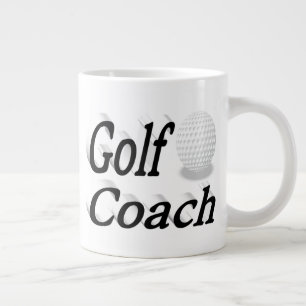 Caneca De Café Grande Meio texto para o treinador de golfe Mug gigante d