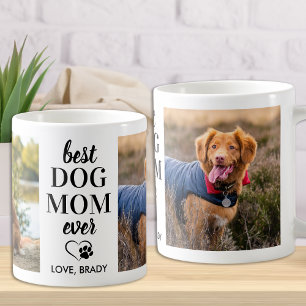 Caneca De Café Grande MELHOR Cachorro Mãe Personalizada Pet 2 Foto