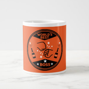 Caneca De Café Grande Melhor Chefe do Mundo