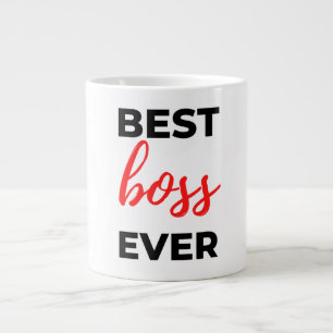Caneca De Café Grande Melhor Chefe Ever 2