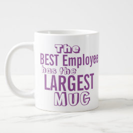 Caneca De Café Grande Melhor Citação de Funcionários Engraçado - Office 