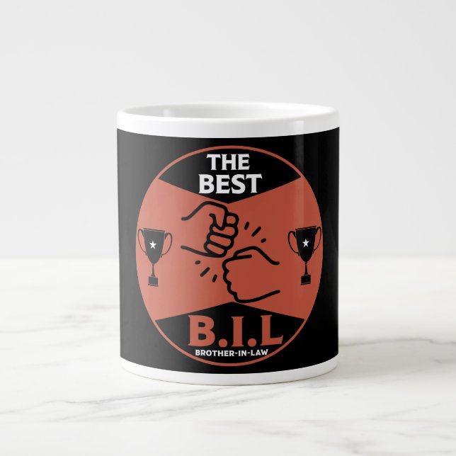 Caneca De Café Grande Melhor cunhado (Frente)