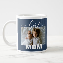 Caneca De Café Grande Melhor Dia de as mães de fotos para crianças MOM